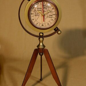 Victorian tripod Desk Clock.