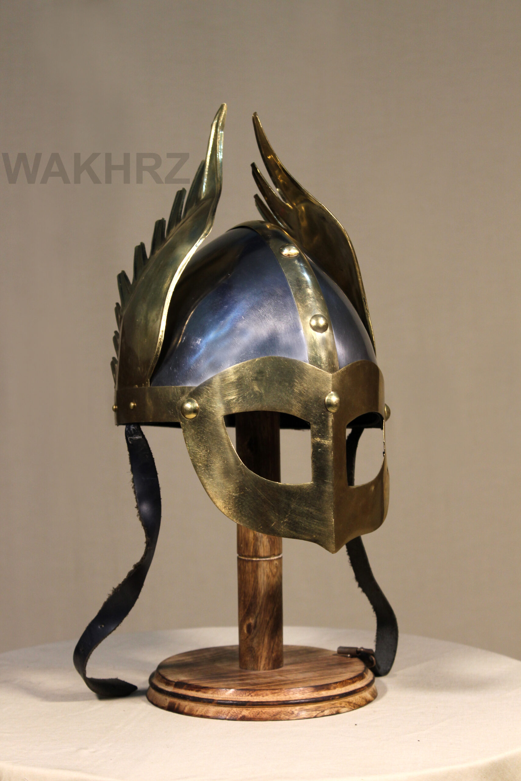 WAKHRZ NORMAN NASAL KING'S DELUXE EMPEROR HELMET WITH BASE.